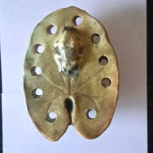 Weller Muskota" Frog on The Lillypad" Flower Frog  Circa 1920s